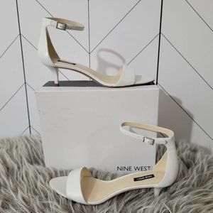 Nine West - Leisa Heels - Low Heel - Women's Size 11 - White